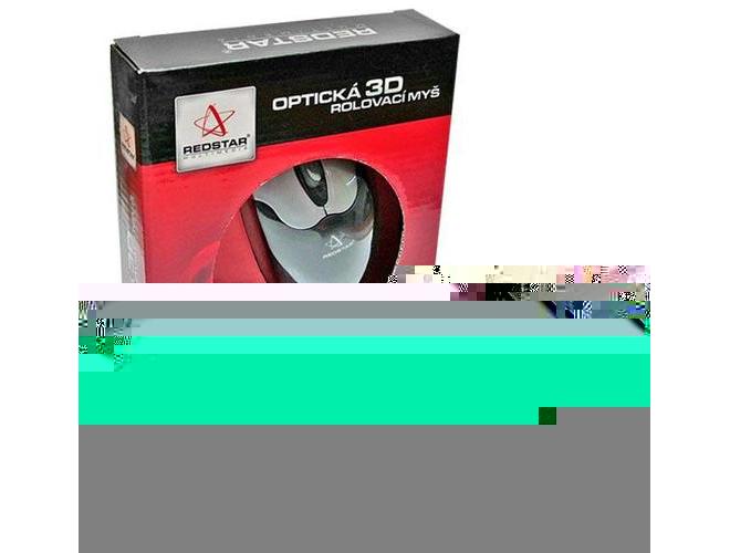 Myš REDSTAR  RS-OPT01BS, černo-stříbrná (black-silver)