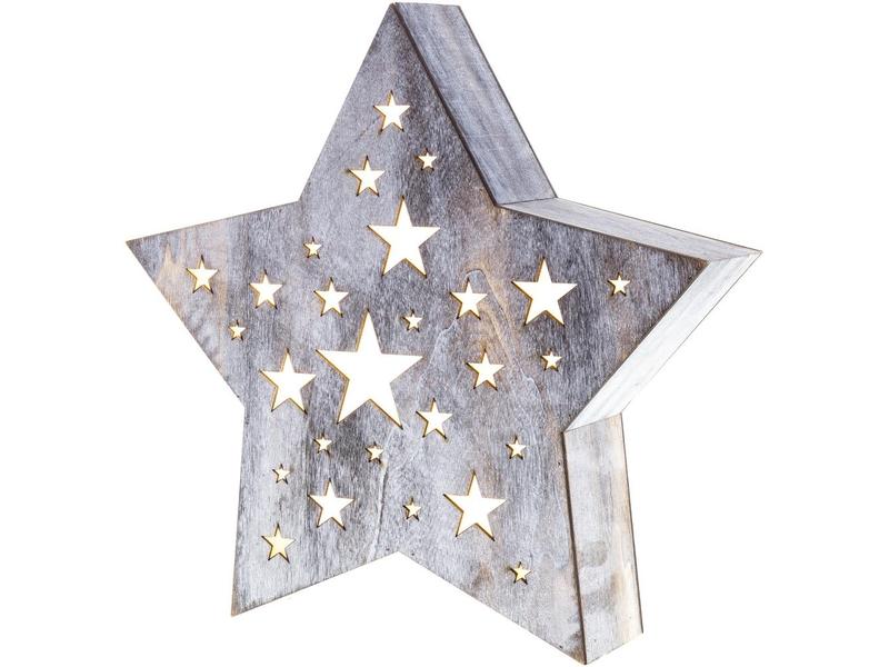 Vánoční osvětlení - hvězda RETLUX RXL 348 hvězda perf. střední WW