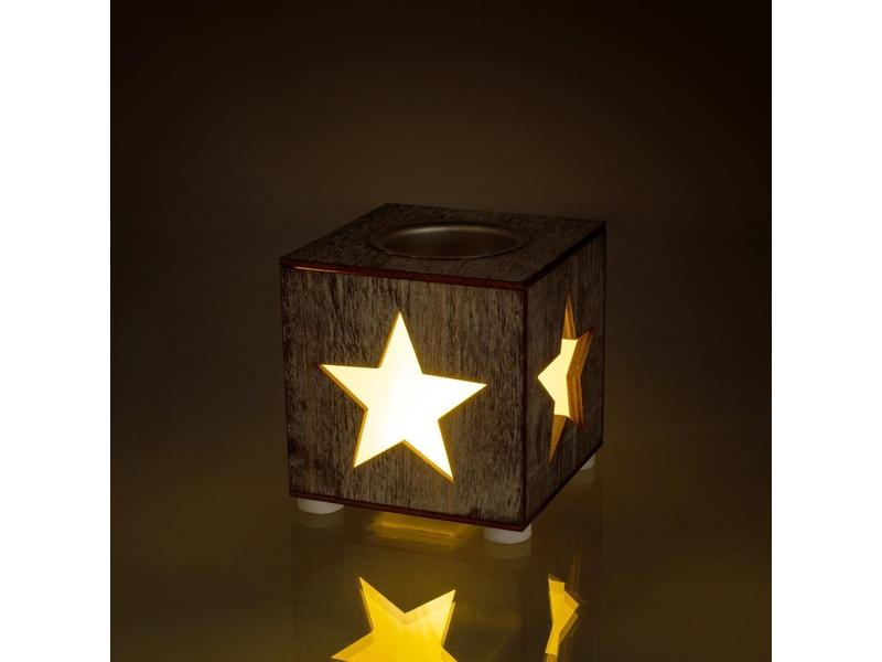 Kovová miska na svíčku RETLUX RXL 352 podst. svíčky hvězda WW