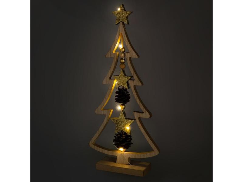 Vánoční osvětlení RETLUX RXL 314 strom dřevěný 7LED WW