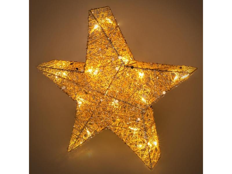 Vánoční osvětlení RETLUX RXL 327 hvězda třpyt. 20 LED 40cm