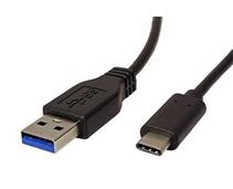 Obrázek k produktu: OEM kabel USB A - USB C, 0,5m, černý (black)