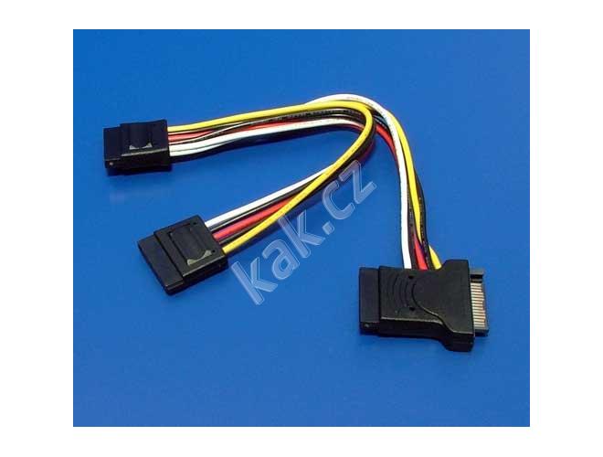 Redukce ROLINE  napájecí kabel SATA -> 3x 5.25