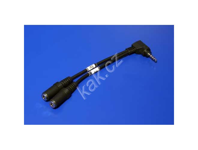  Roline  redukce 4pólový jack3.5 M na 2x jack 3,5F