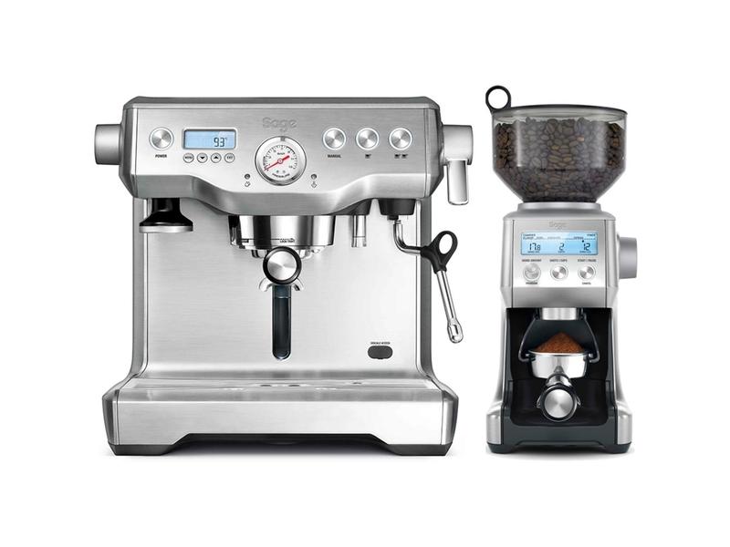 Mlýnek na kávu a espresso SAGE SEP920BSS BES920+BCG820