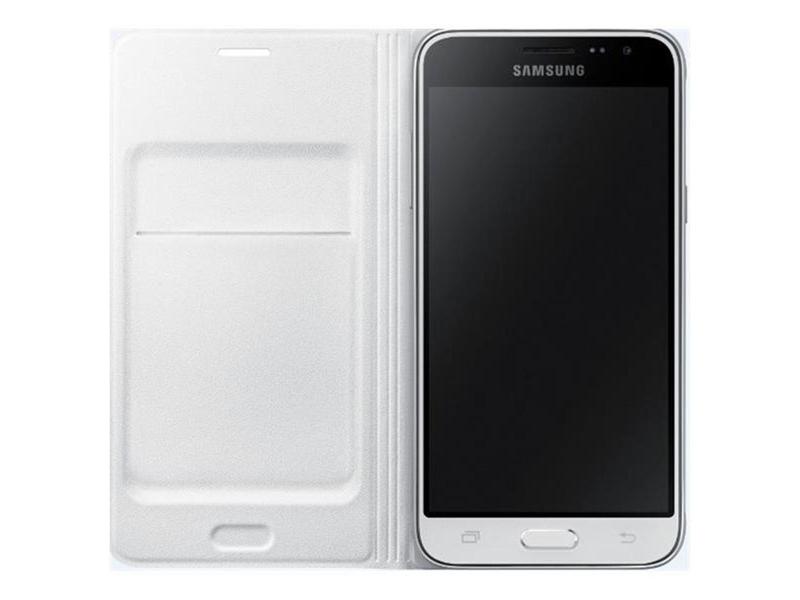 Pouzdro pro Samsung SAMSUNG flipové pouzdro s kapsou pro Galaxy J7 2016, bílé (white)