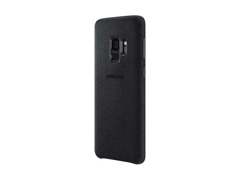 Pouzdro pro Samsung SAMSUNG Zadní kryt, kůže Alcantara pro S9, černý (black)