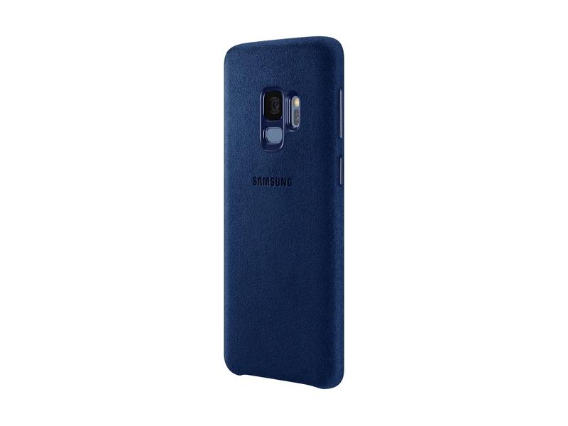 Pouzdro pro Samsung SAMSUNG Zadní kryt, kůže Alcantara pro S9, modrá (blue)