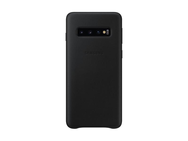 Kožený kryt na mobil SAMSUNG Leather Cover S10, černá (black)