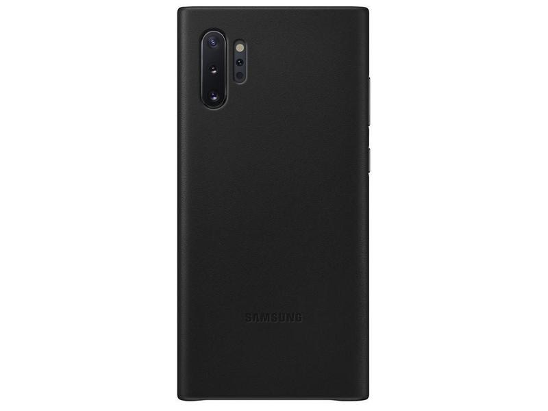  SAMSUNG Kožený zadní kryt pro Galaxy Note10+, černý (black)
