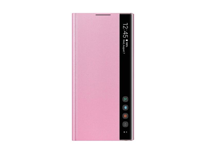 Pouzdro SAMSUNG Clear View Cover pro Galaxy Note10, růžový (pink)