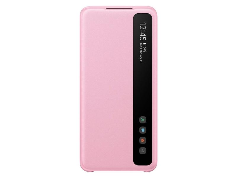 Pouzdro pro Samsung SAMSUNG Flipové pouzdro Clear View pro S20+, růžový (pink)