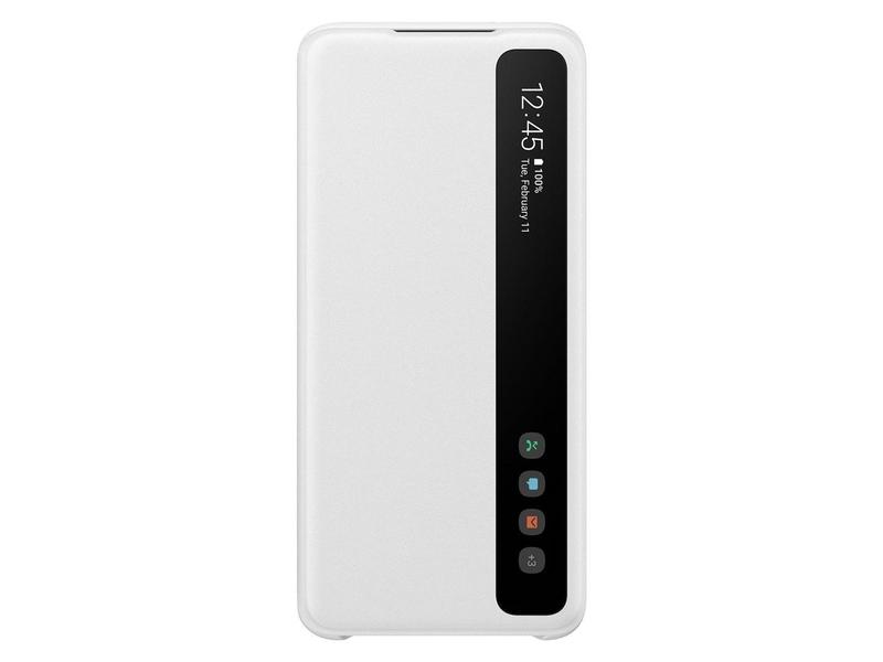 Pouzdro pro Samsung SAMSUNG Flipové pouzdro Clear View pro S20+, bílý (white)