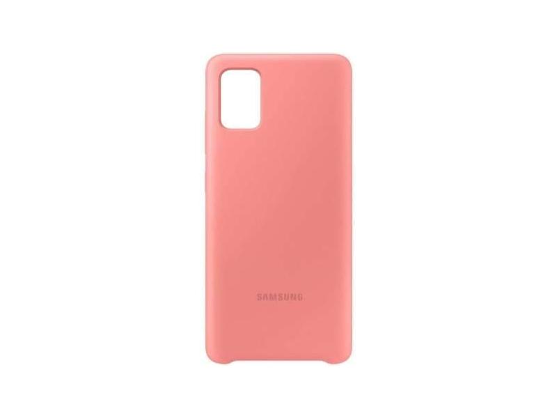 Pouzdro pro Samsung SAMSUNG Silikonový kryt pro Galaxy A71, růžový (pink)