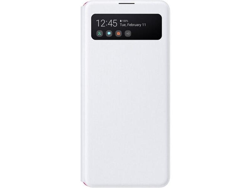 Pouzdro pro Samsung SAMSUNG Flipový S View pro Galaxy A41, bílý (white)