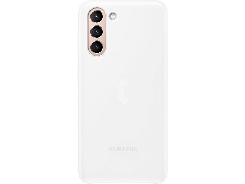 Pouzdro pro Samsung SAMSUNG Zadní kryt s LED diodami pro S21+, bílý (white)
