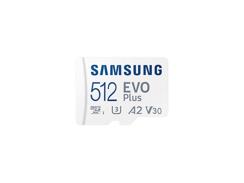 Paměťová karta SAMSUNG microSDXC 512GB EVO Plus + SD adaptér