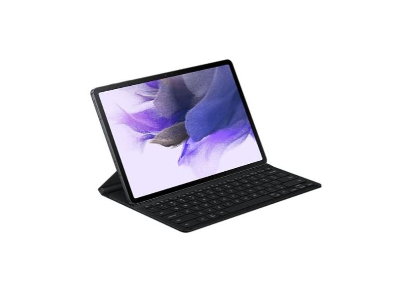 Pouzdro pro tablet SAMSUNG Ochranný kryt s klávesnicí Tab S7+/S7 FE, černé (Black)