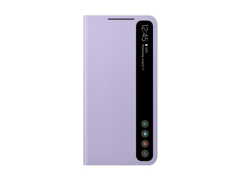Pouzdro pro Samsung SAMSUNG Flipové pouzdro Clear View S21 FE, fialové (purple)