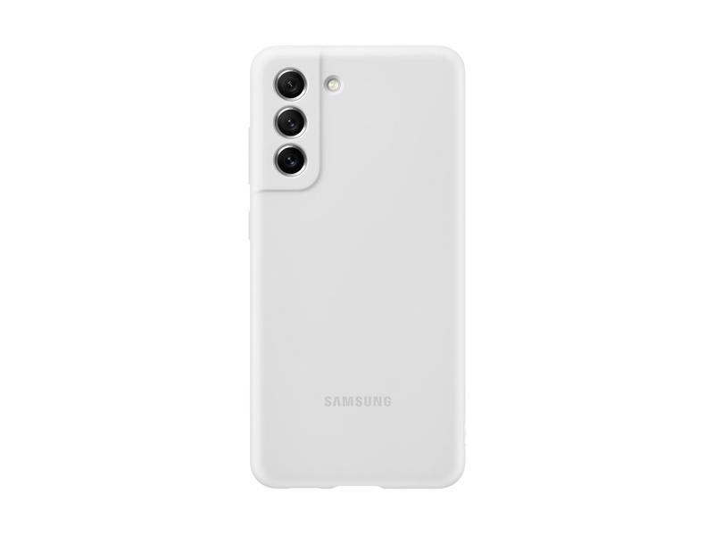 Pouzdro pro Samsung SAMSUNG Silikonový zadní kryt S21 FE, bílý (white)