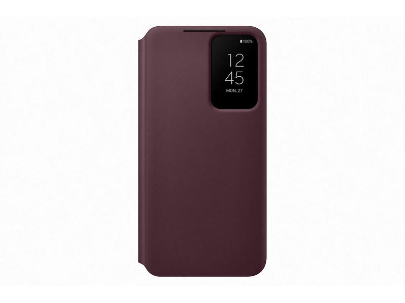 Pouzdro pro Samsung SAMSUNG Flipové pouzdro Clear View pro S22 Burgundy