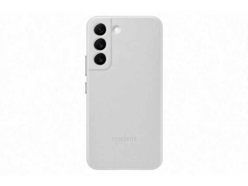 Pouzdro pro Samsung SAMSUNG Kožený zadní kryt pro S22, šedé (grey)