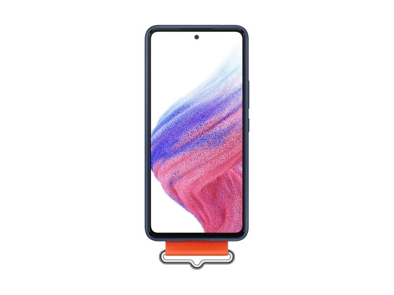 Pouzdro pro Samsung SAMSUNG Silikonový kryt s poutkem A53 5G Navy
