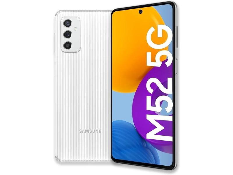 Mobilní telefon SAMSUNG Galaxy M52 5G 6GB/128GB, bílý (white)
