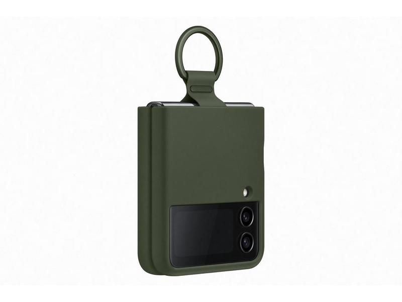 Samsung Silikonový kryt s držákem Z Flip4  Khaki