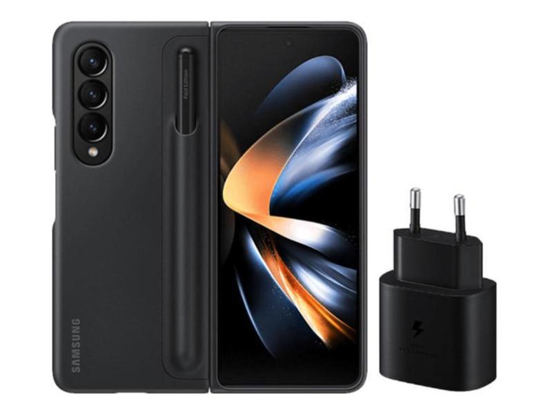 Pouzdro pro Samsung SAMSUNG Cover+ S-pen+Charger Z Fold4 Black