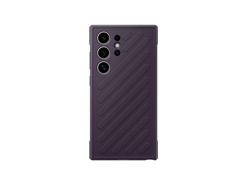 Pouzdro pro Samsung SAMSUNG Tvrzený zadní kryt S24 Ultra Dark Violet