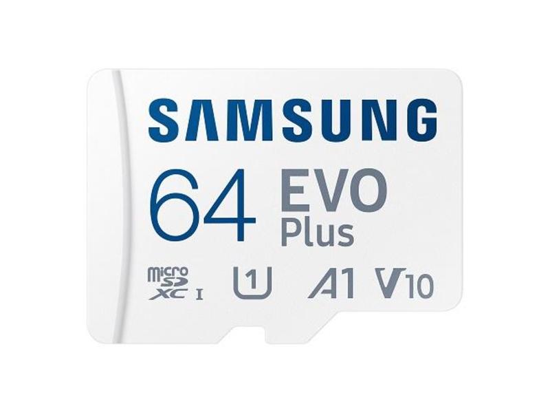 Paměťová karta SAMSUNG microSDXC 64GB EVO Plus + SD adaptér