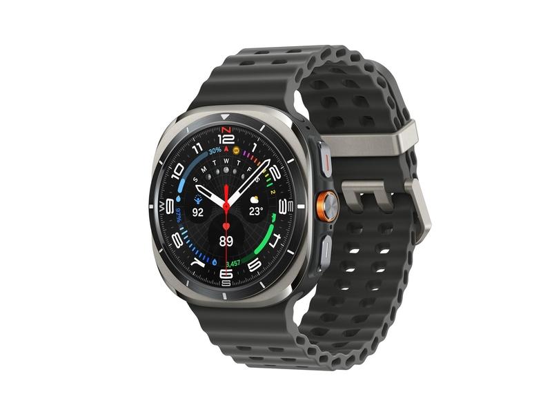 Chytré hodinky SAMSUNG Galaxy Watch Ultra 47mm Titanium Silver/Sport Band/Gray