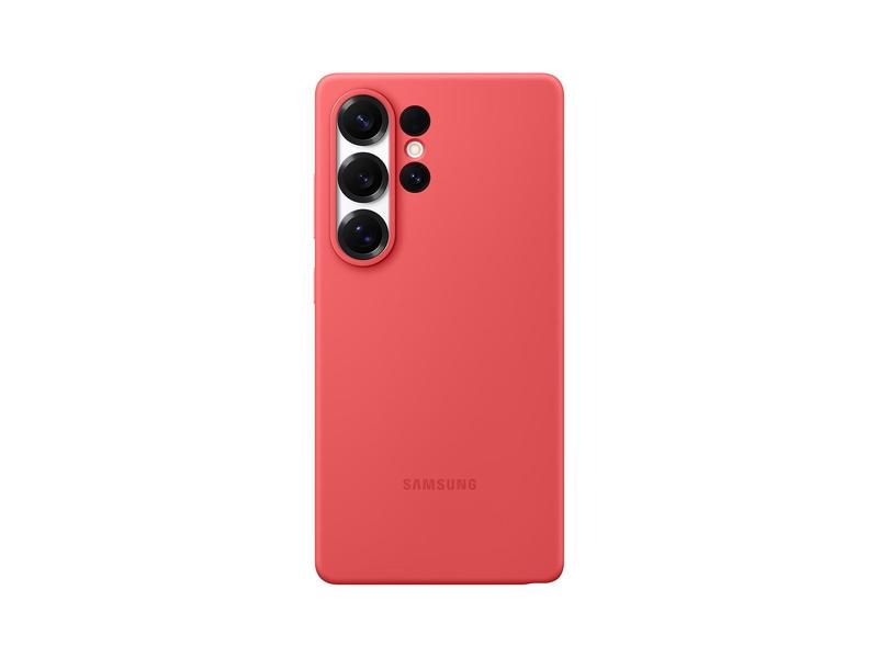 Pouzdro pro Samsung SAMSUNG Silikonový zadní kryt pro Galaxy S25 Ultra Red