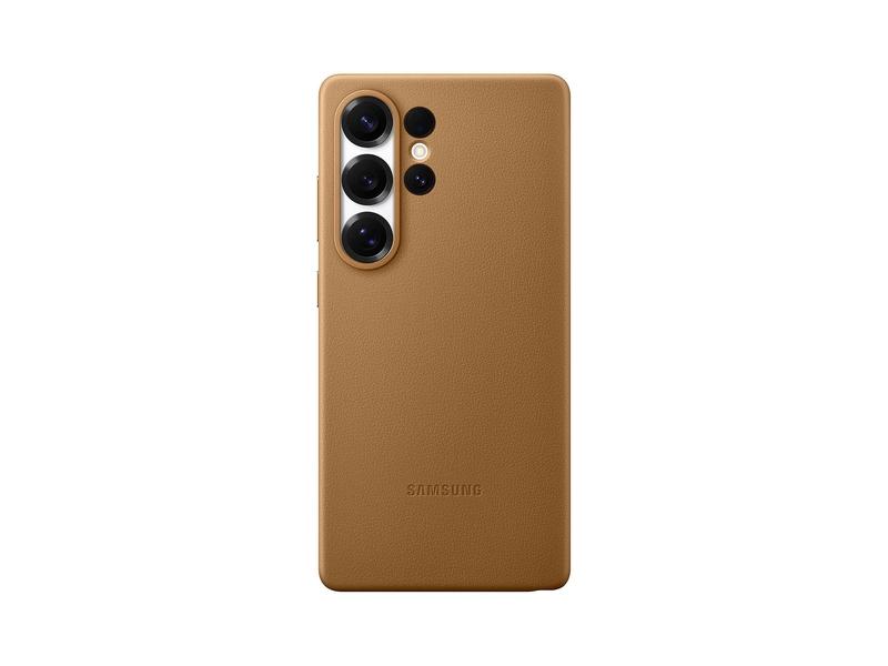 Pouzdro pro Samsung SAMSUNG Ochranný kryt z veganské kůže pro Galaxy S25 Ultra Brown