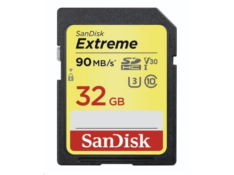 Paměťová karta SANDISK SDHC 32GB Extreme