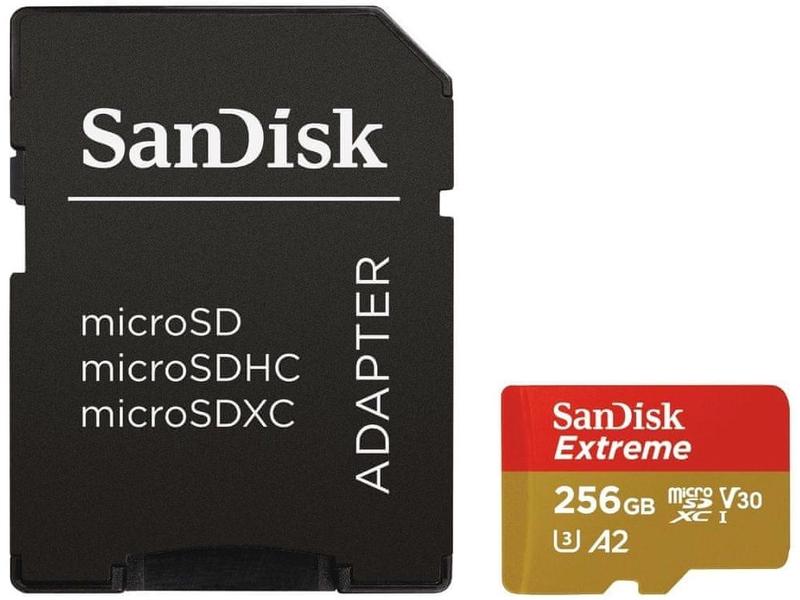 Paměťová karta SANDISK Extreme microSDXC 256GB