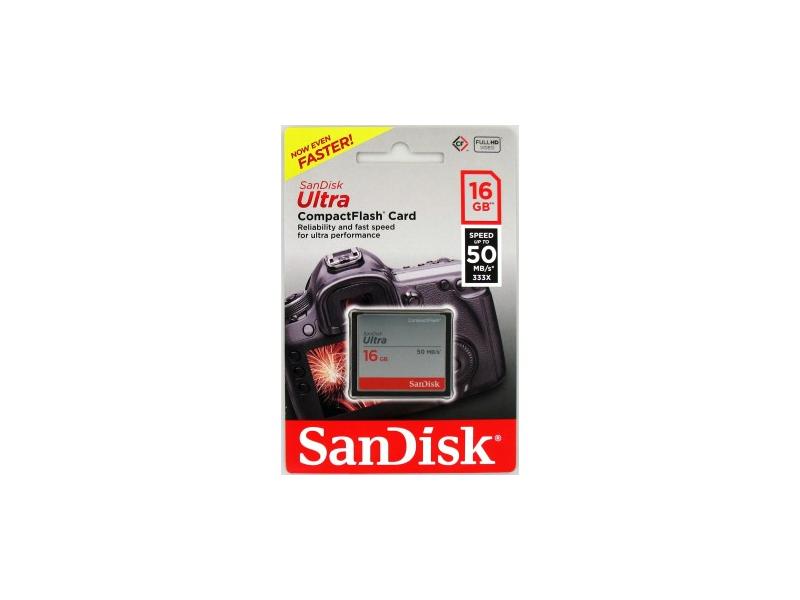 Paměťová karta SANDISK Ultra CompactFlash 16GB