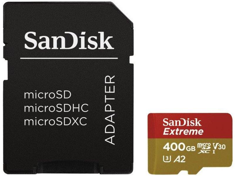Paměťová karta SANDISK Extreme microSDXC 400GB + adaptér