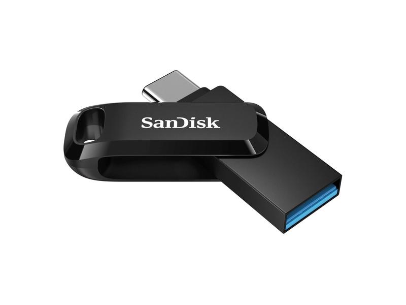 Přenosný flash disk SANDISK Ultra Dual Drive Go 128GB, černý (black)