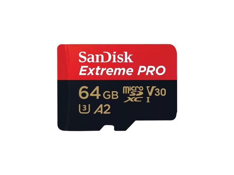 Paměťová karta SANDISK Extreme PRO micro SDXC 64GB + adapter