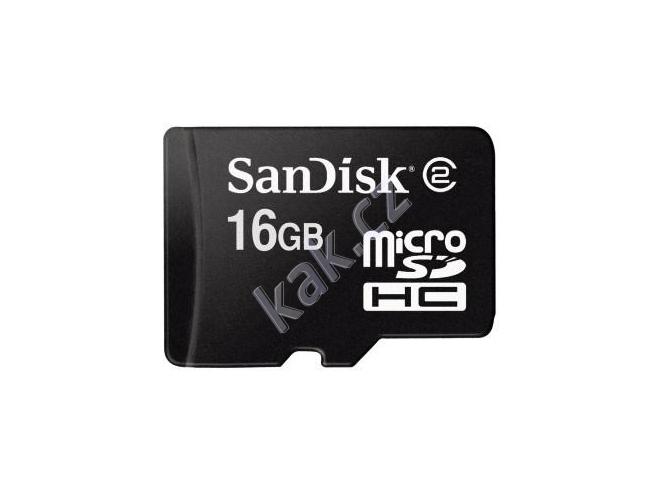 Paměťová karta SANDISK microSDHC 16GB