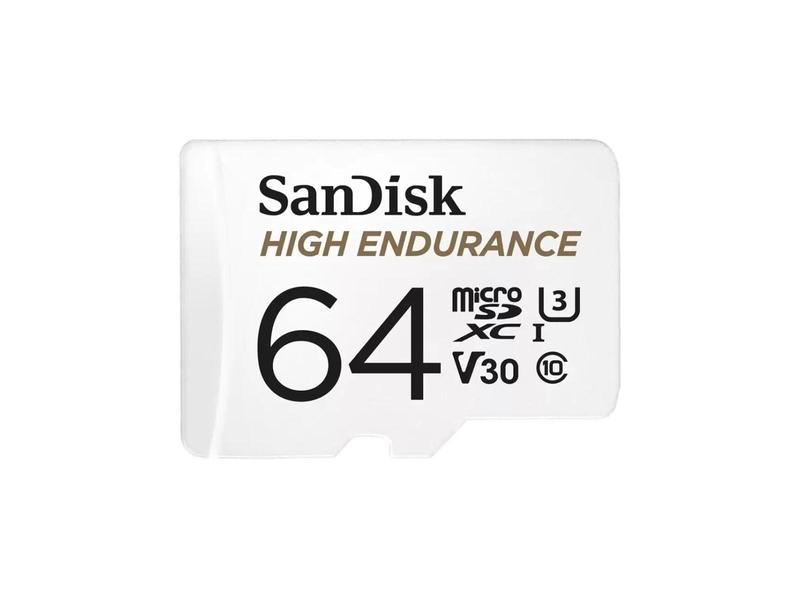 Paměťová karta pro bezpečnostní kamery SANDISK microSDXC 64GB High Endurance