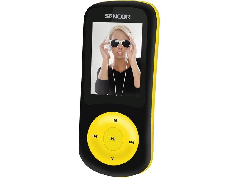 MP3 přehrávač SENCOR SFP 5870 BYL 8GB, černá/žlutá (black/yellow)