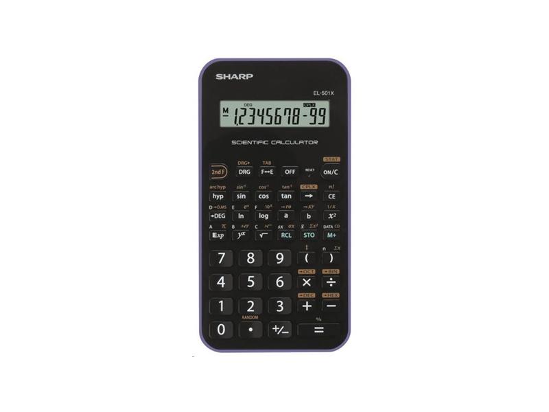 Vědecká kalkulačka SHARP EL-501XVL, černo-fialová