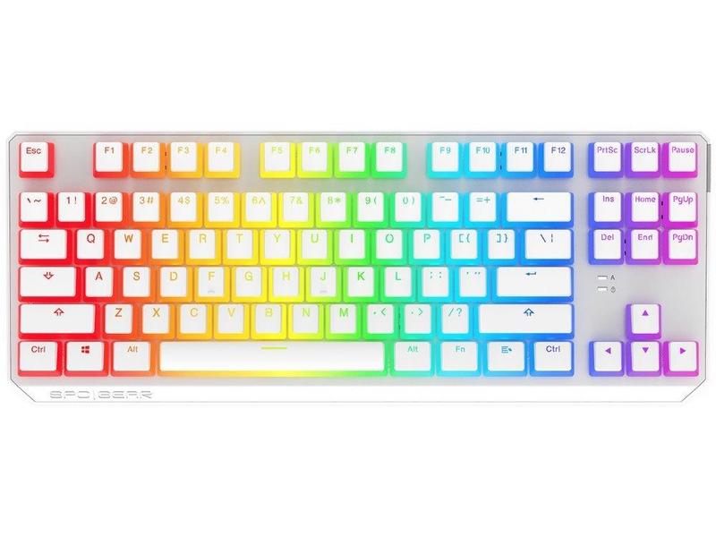 Klávesnice SILENTIUM PC GK630K Onyx white Tournament