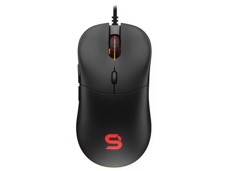 SPC Gear herní myš GEM Plus PAW 3370 / 19000dpi / kailh GM 8.0 / 6 tlačítek / ARGB / černá