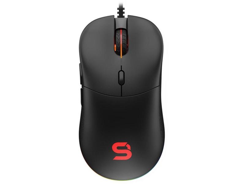 SPC Gear herní myš GEM PMW3325 / 8000dpi / Kailh GM 4.0 / 6 tlačítek / ARGB / černá