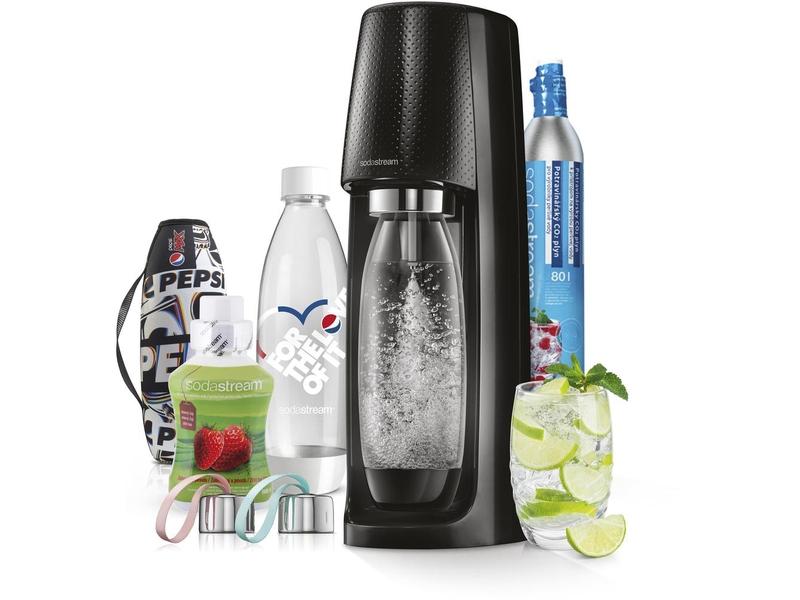 Výrobník sodové vody SODASTREAM Sada Spirit Black MultiPack