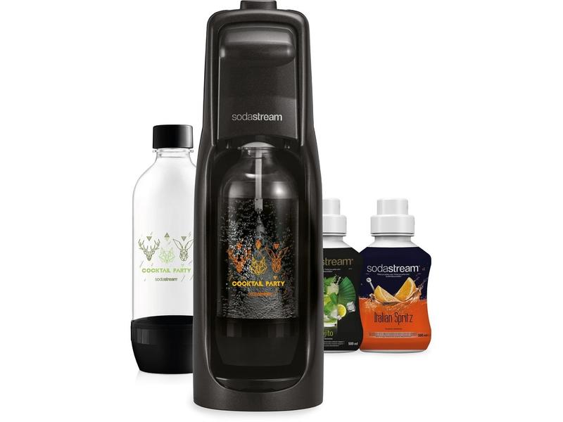 Výrobník sodové vody SODASTREAM Jet Black Cocktail Pack